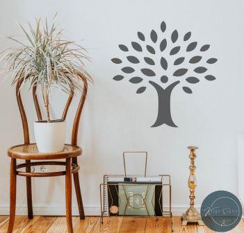 50091 - Tree matt vinyl wall art decal 600mm x 600mm